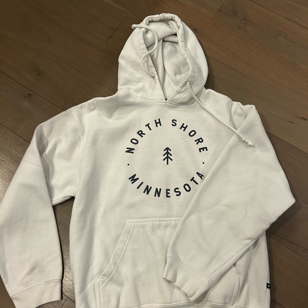 North Shore Minnesota White Hoodie